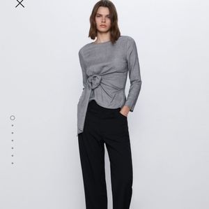 Zara knotted top